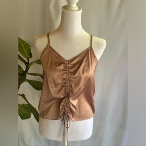 Hippie Rose Lilac Mauve Drawstring Cami Size M NWT